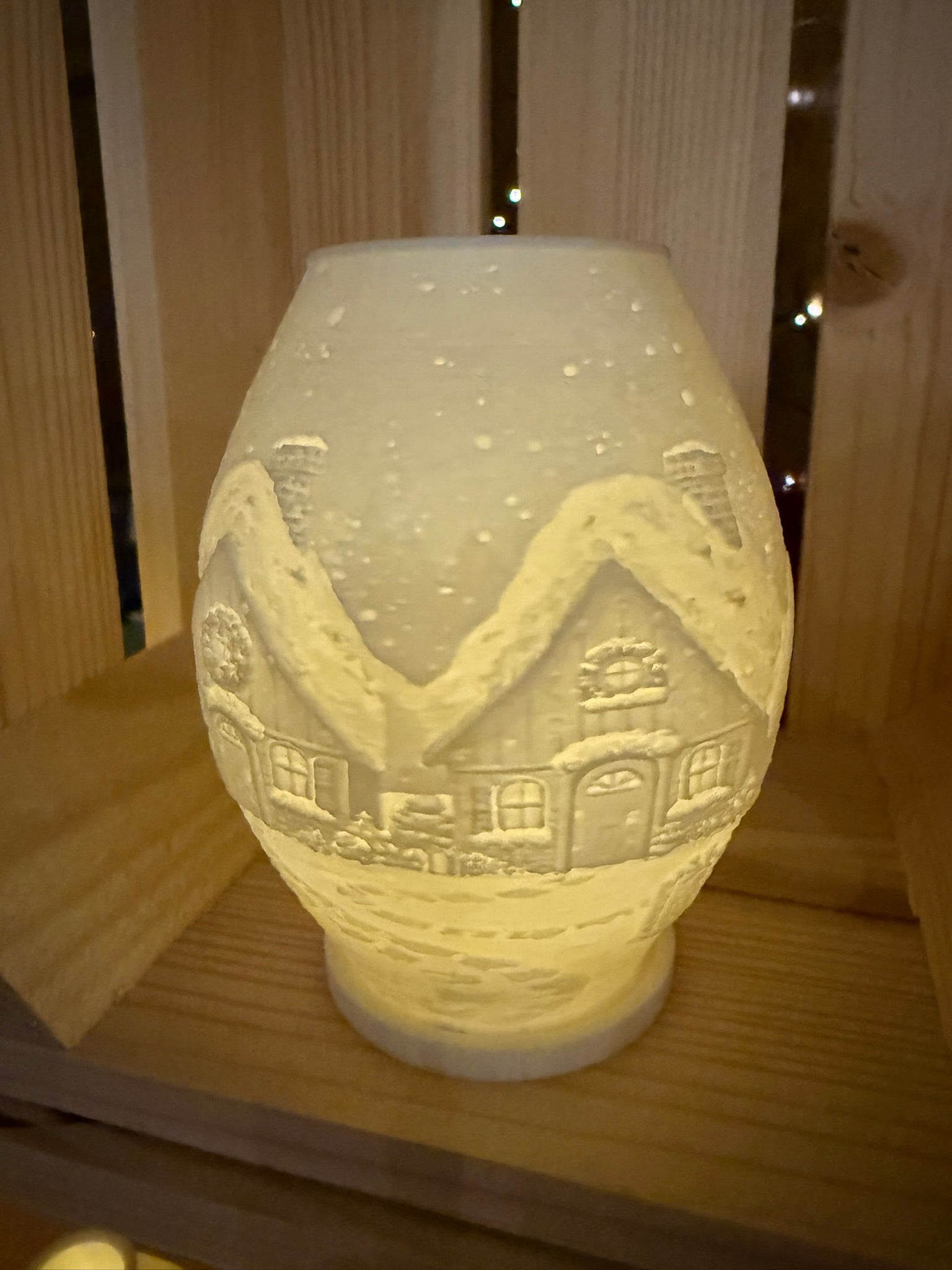 LED-Lichtbild Weihnachtsdorf